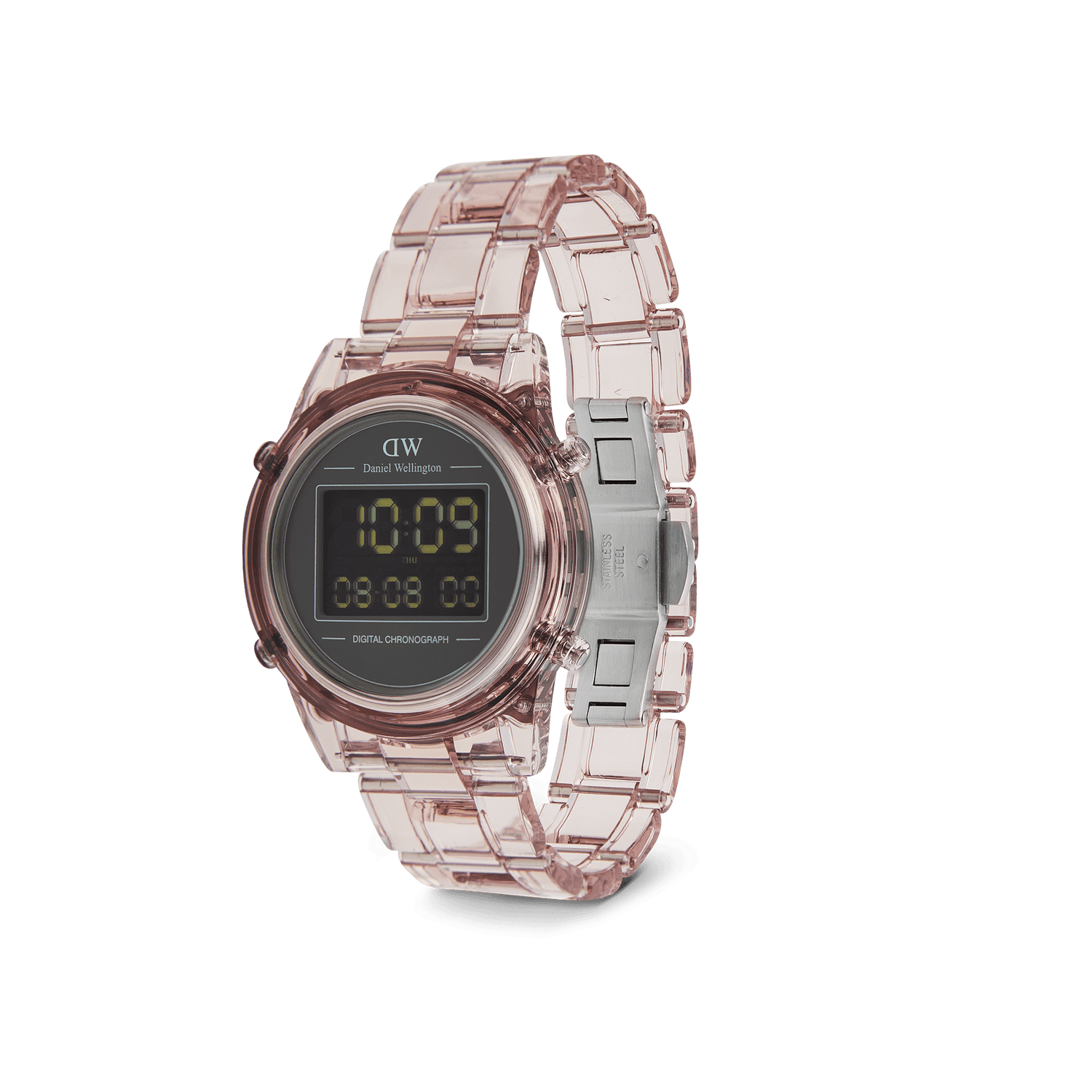 Pink digital watch best sale