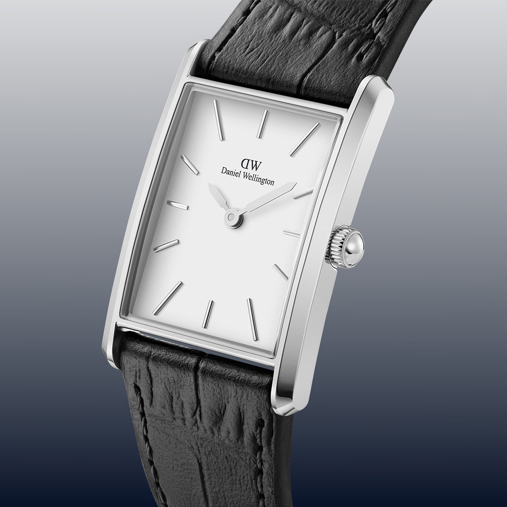 Iconic Link - Silver watch with Black dial 36mm | DW