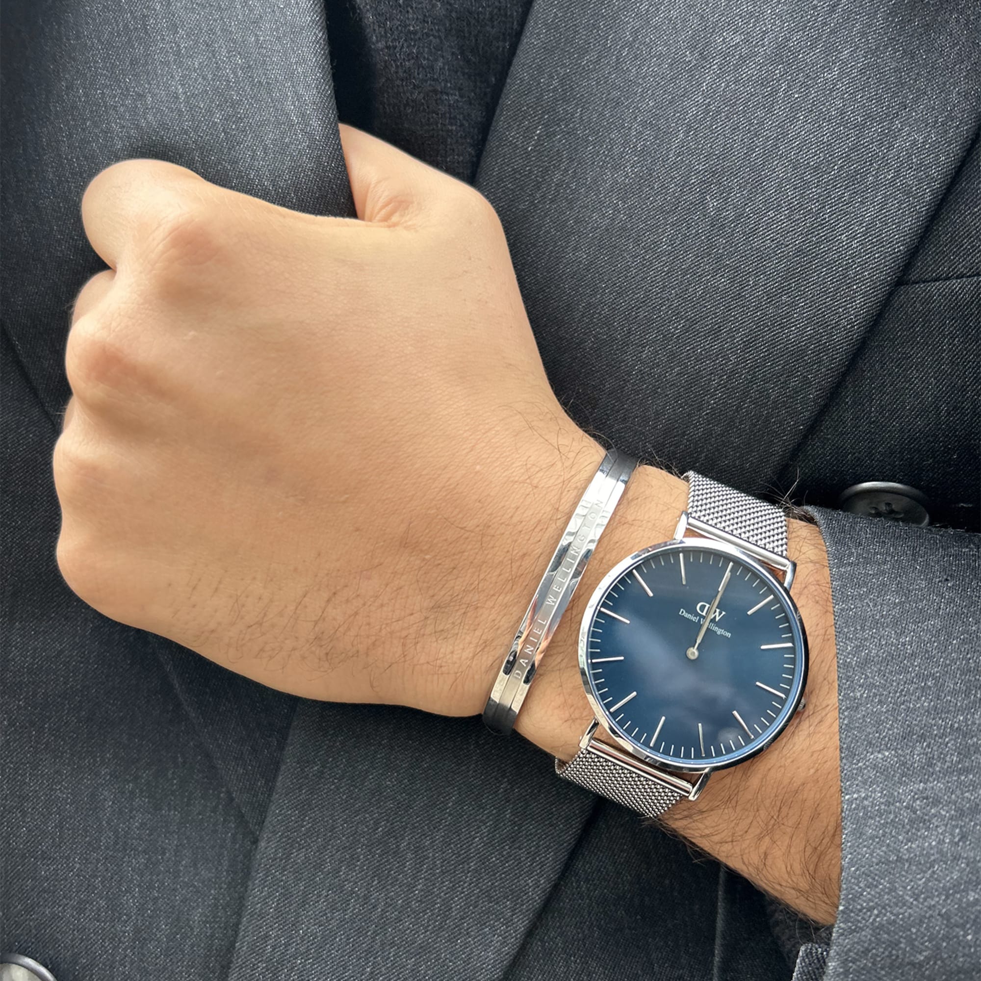 Daniel wellington silver bracelet sale