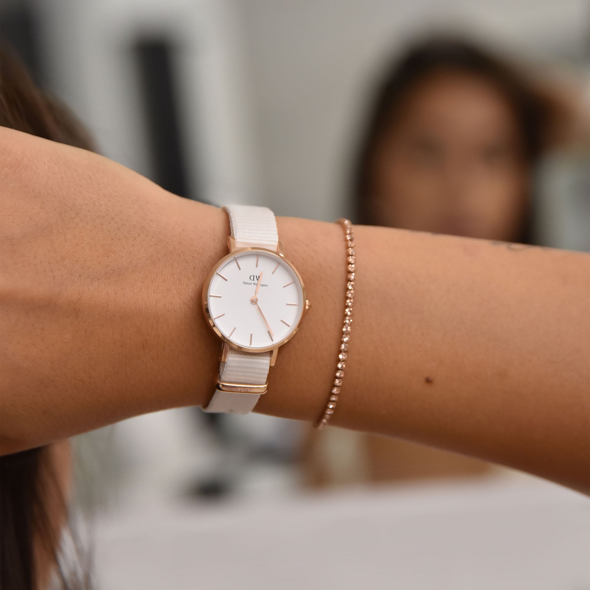 Classic Tennis Bracelet in rose gold Daniel Wellington