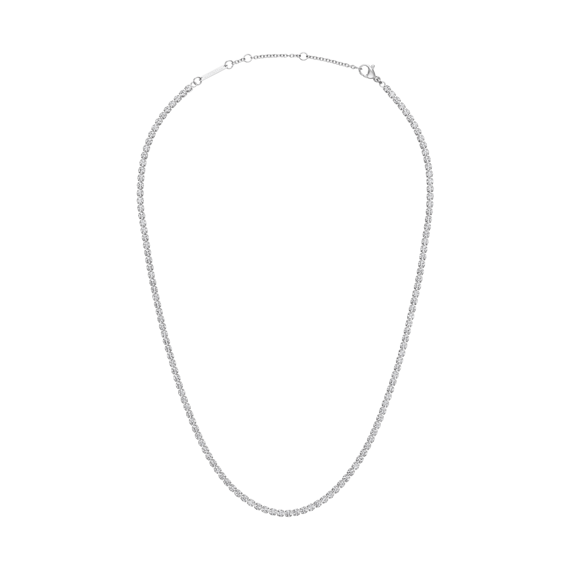 Classic Tennis Necklace Silver
