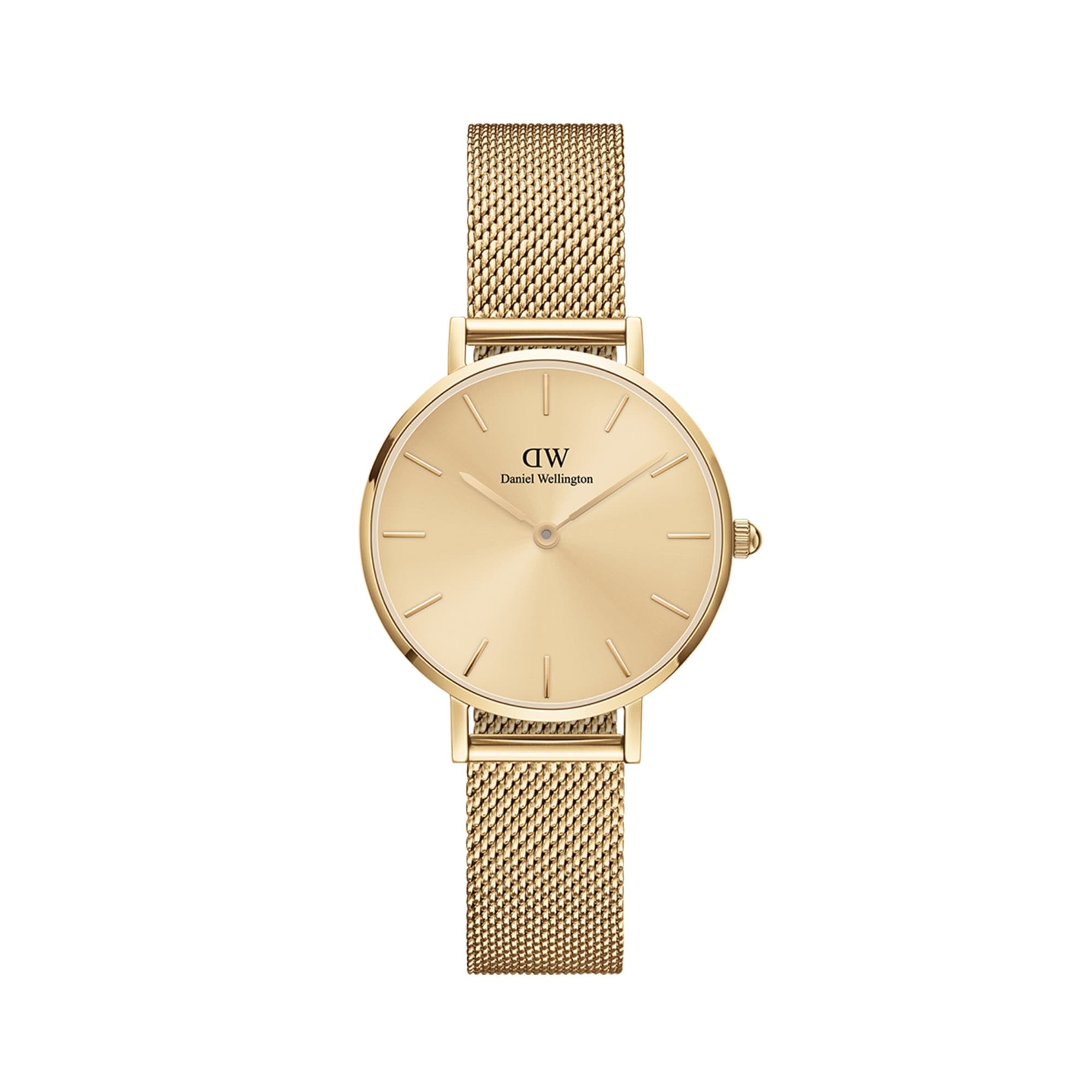 Petite Unitone - Gold watch with mesh strap 28mm | DW