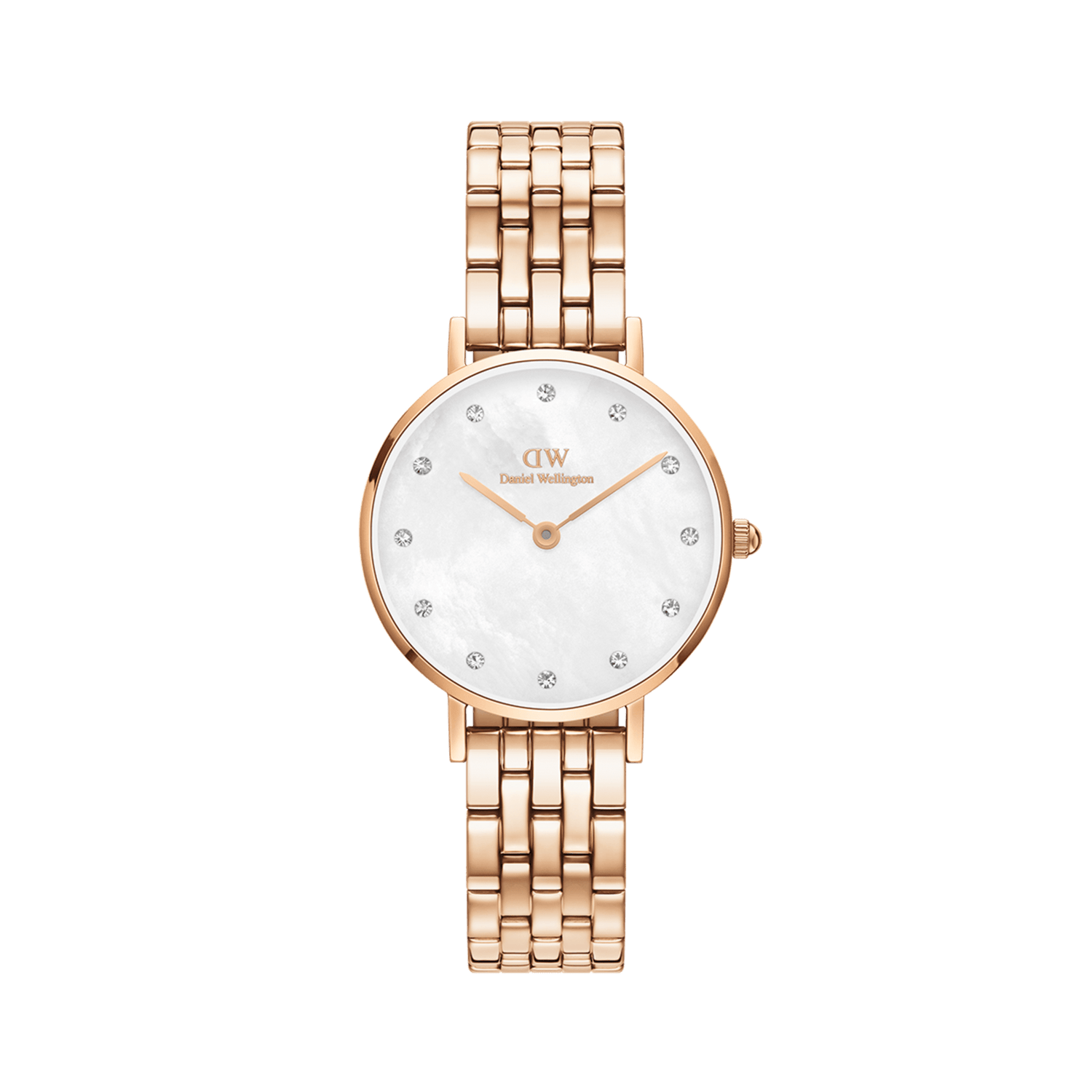 Petite Lumine - Watch with white mother of pearl dial | DW
