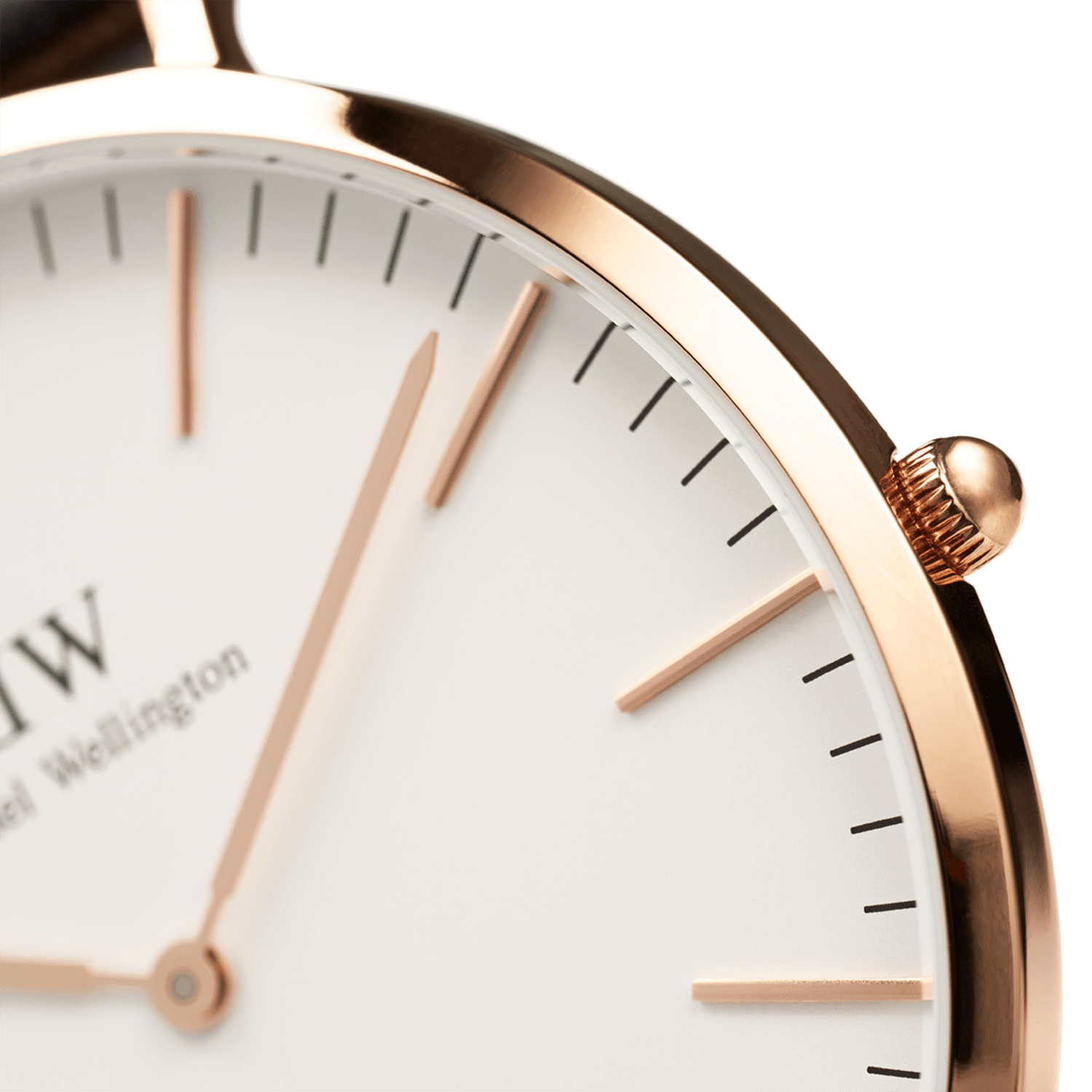 Durham - Men's rose gold watch with white dial 40 mm | DW